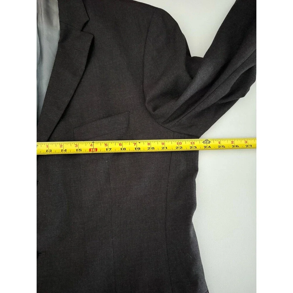 Hugo Boss Rossellini Movie Mens Suit Two Piece 44L  Gray Mens Three Button Wool